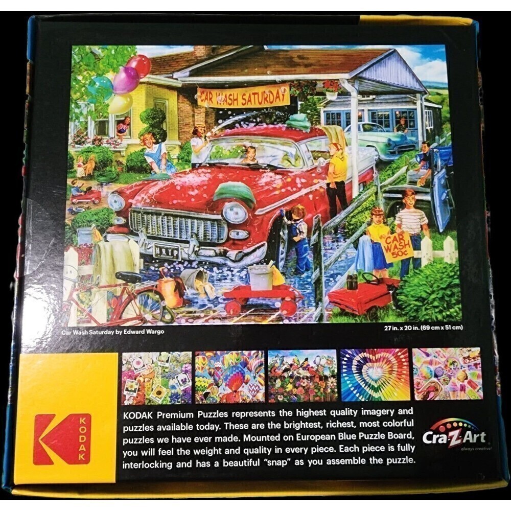 Cra-Z-Art Kodak 1000-Piece Car Wash Saturday Jigsaw Puzzle